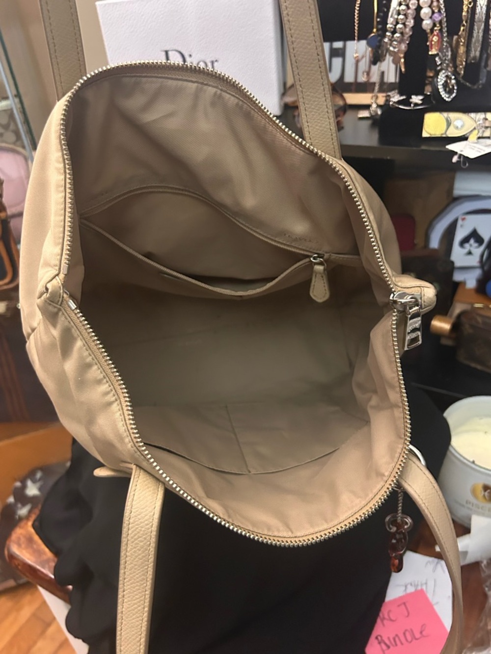 Coach Nylon Tote Bag with Silver Hardware. *Original Hang Tag missing - Picture 9 of 11